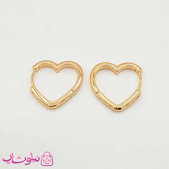 گوشواره دخترانه ژوپینگ قلب ساده کد 1991