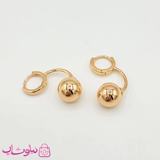 گوشواره دخترانه ژوپینگ مدل توپی کد 1091