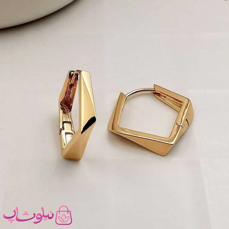 گوشواره زنانه چند ضلعی ژوپینگ کد 2391