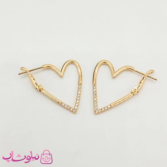 گوشواره زنانه ژوپینگ مدل قلب
