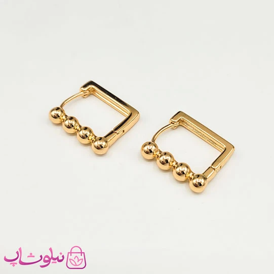گوشواره زنانه ژوپینگ مدل مستطیل کد 996