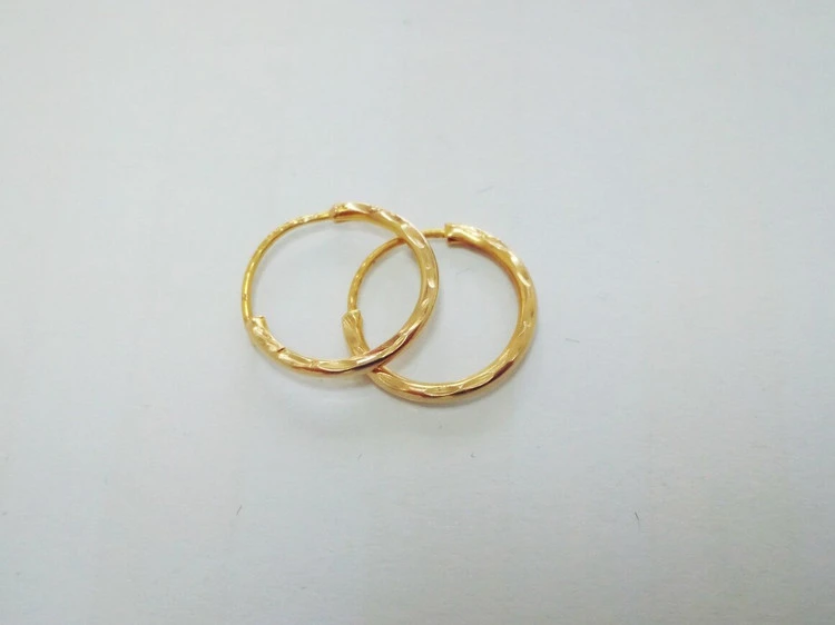 گوشواره طلای بدون اجرت حلقه ای سایز کوچک