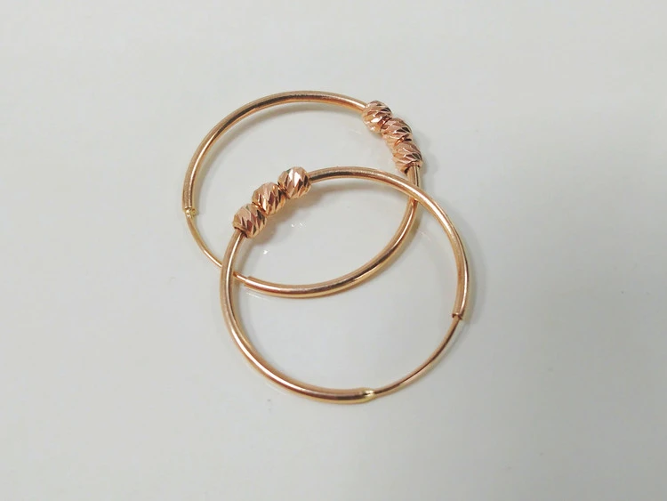 گوشواره طلای بدون اجرت حلقه ای کد 29