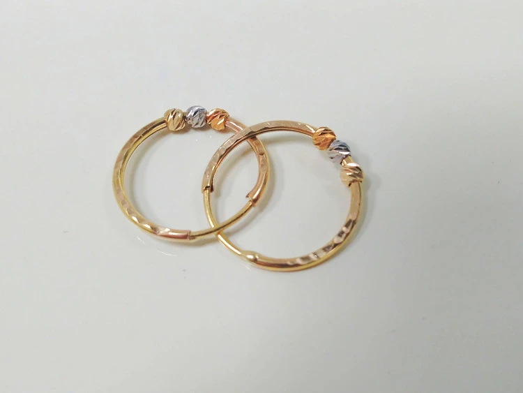 گوشواره طلای بدون اجرت حلقه ای کد 33