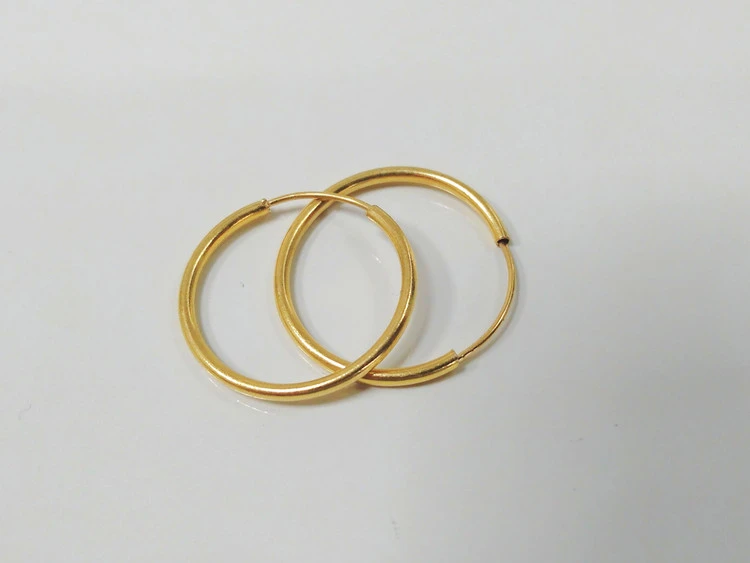 گوشواره طلای بدون اجرت حلقه ای کد 47