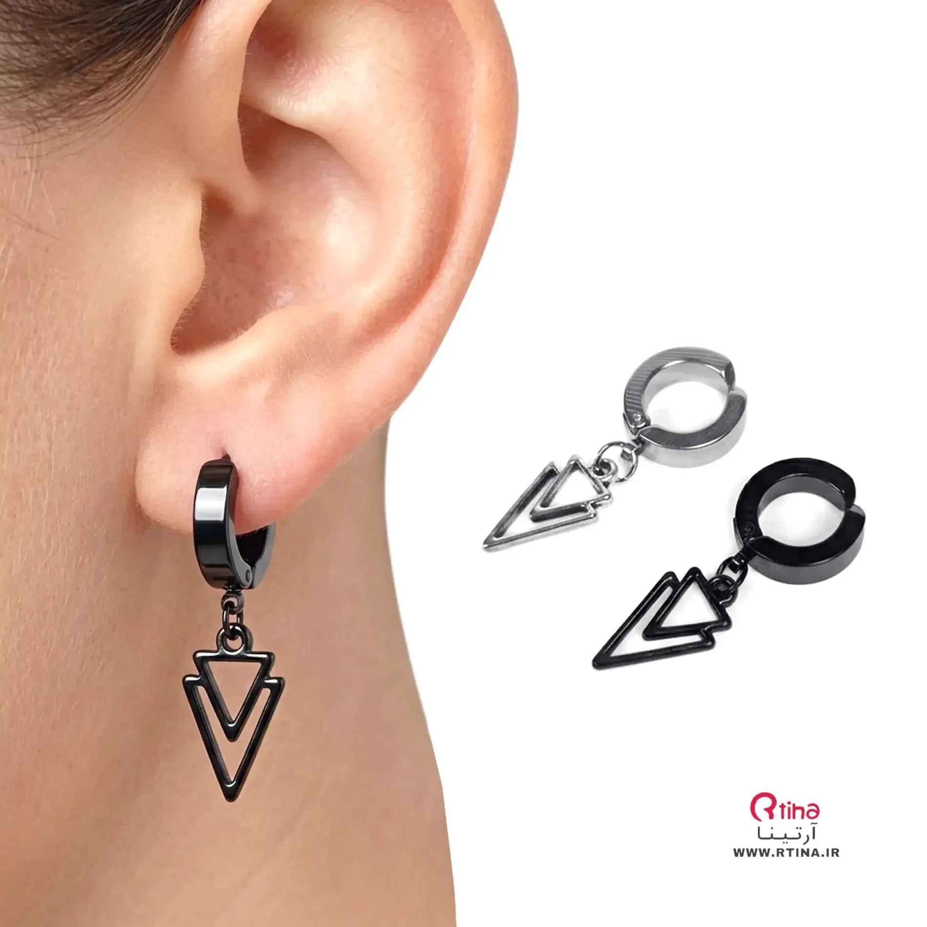 گوشواره فیک اسپرت/ بدون سوراخ مدل RT-31