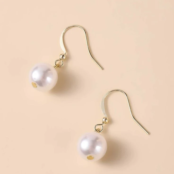 گوشواره مروارید سنگی سایز8