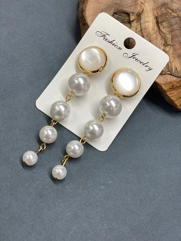 گوشواره مرواریدی آویز