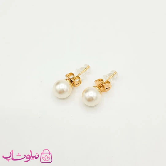 گوشواره میخی دخترانه ژوپینگ مرواریدی کد 489