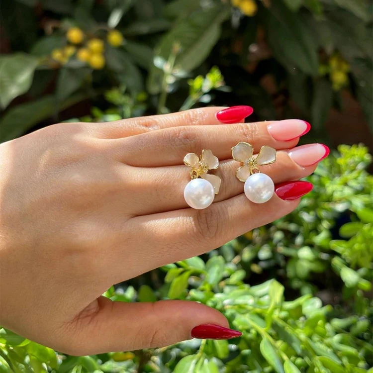 گوشواره مینا و مروارید