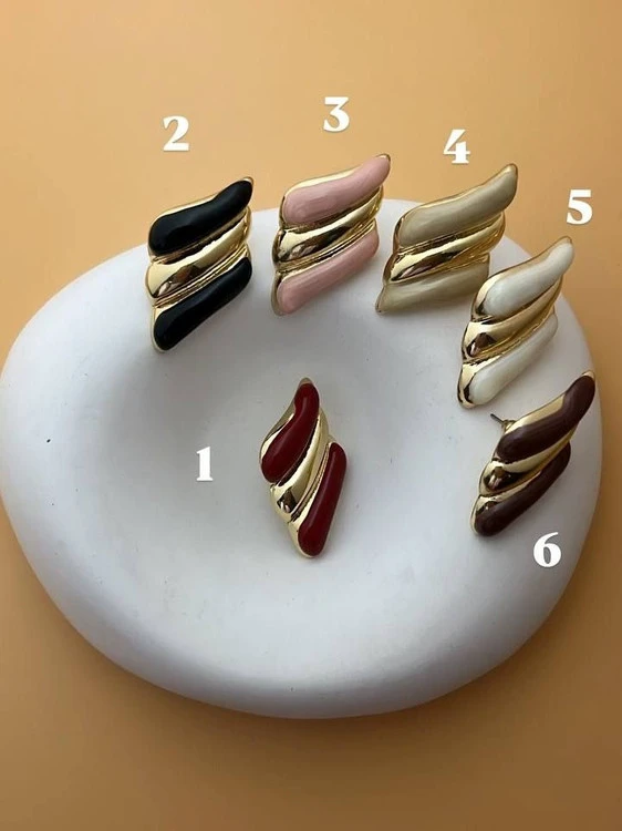 گوشواره میناکاری مدل لوزی