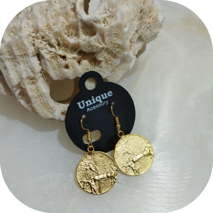 گوشواره ورشو آبکاری طلا