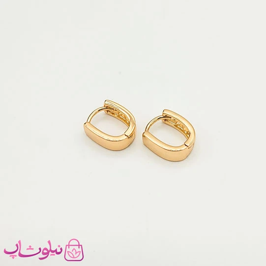 گوشواره کوچک مستطیلی ساده ژوپینگ کد 1691