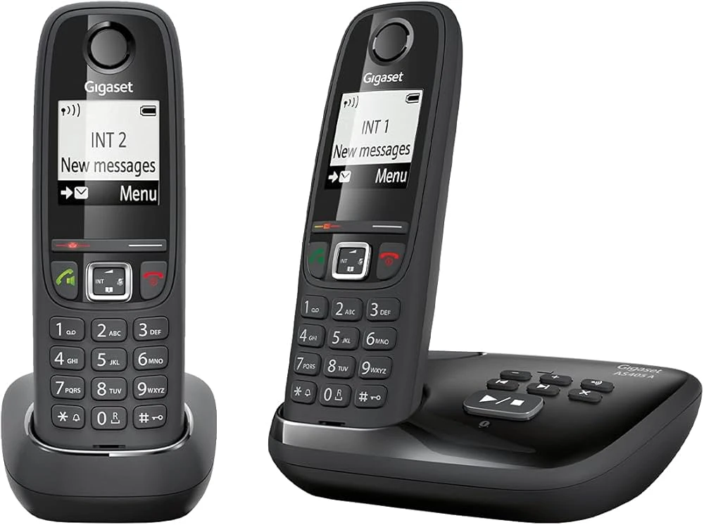 گوشي تلفن بی سیم ۲ گوشی گیگاست آلمان مدل Gigaset AS405A DUO
