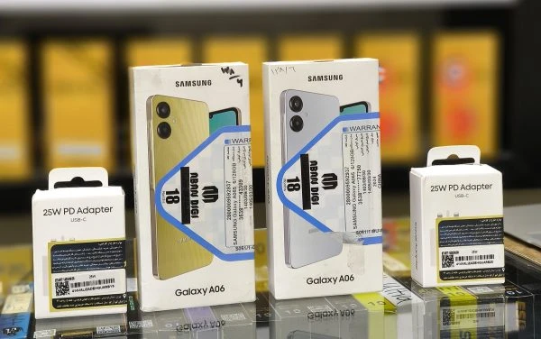 گوشی موبایل سامسونگ A06 دو سیم 128 گیگابایت و رم 6 – به همراه شارژر 25 وات سامسونگ