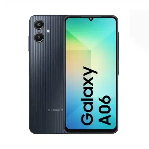گوشی موبایل سامسونگ مدل Galaxy A06 4G ظرفیت 128 گیگابایت رم 6 گیگابایت – مشکی/سفید