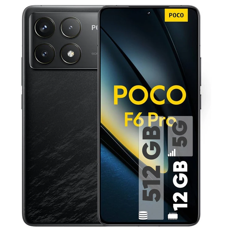 گوشی موبایل شیائومی مدل Poco F6 Pro 5G دو سیم کارت ظرفیت 512 گیگابایت و رم 12 گیگابایت