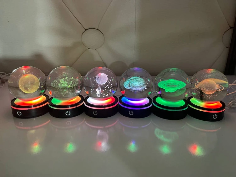 گوی کریستال چرخان RGB