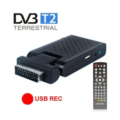 گیرنده دیجیتال Majestic مدل DVB-T2 با درگاه USB و HDMI | آمازونیکس