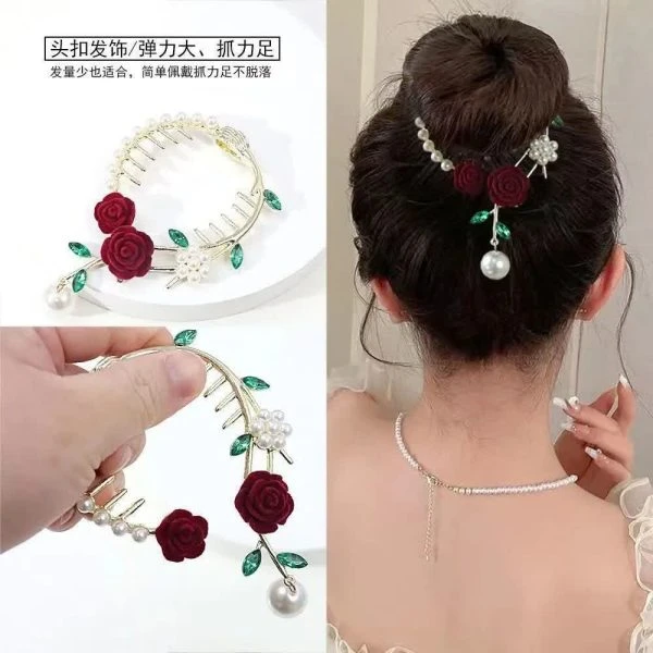 گیره گوجه ایی گل قرمز
