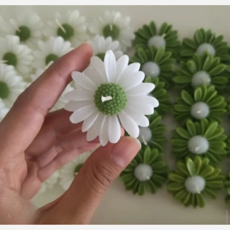 گیفت شمع گل بابونه 10عددی