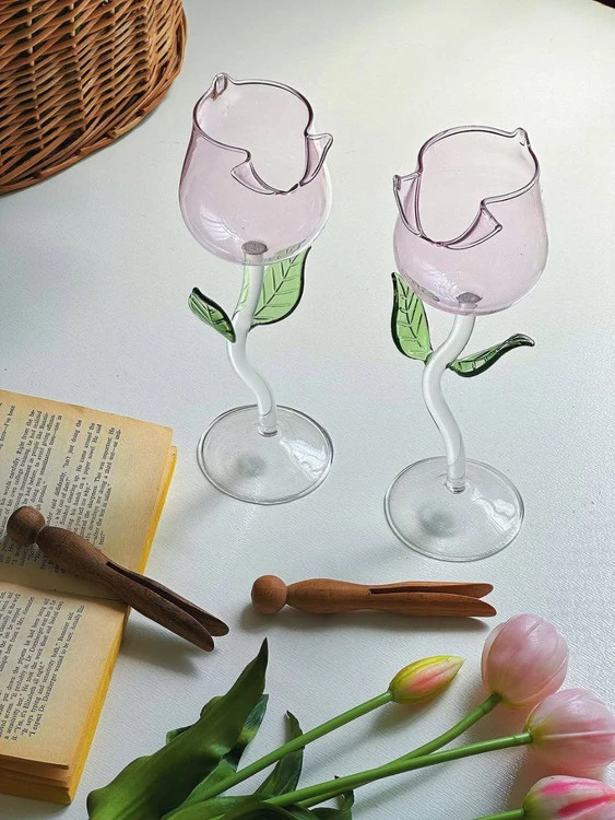 گیلاس پیرکس رز صورتی🌹