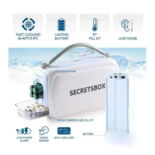 یخچال پزشکی شارژی قابل‌حمل Secretsbox مدل BOX3