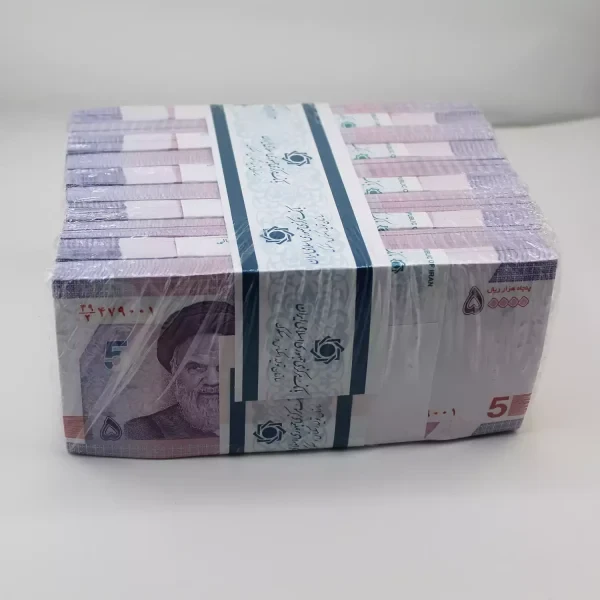 یک باکس اسکناس 5000 تومانی جمهوری اسلامی – 10 بسته بانکی – 479001
