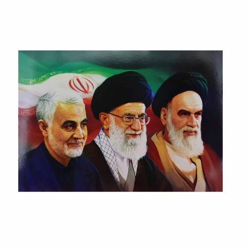 ۱۱۰۲۵۰۰۲-تابلو شاسی ۳۵در۵۰ شهید سردارسلیمانی، امام و رهبری افقی