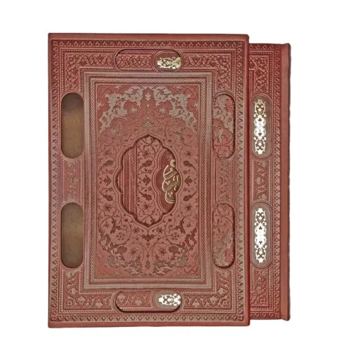 ۱۲۰۳۵۳-قرآن وزیری تحریر اشرفی ترجمه انصاریان ترمو برشی قابدار-۴رنگ
